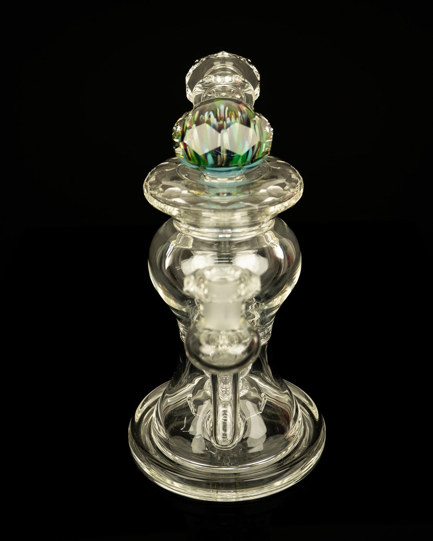 @bc_glass Clear Kickback Faceted Innerloop