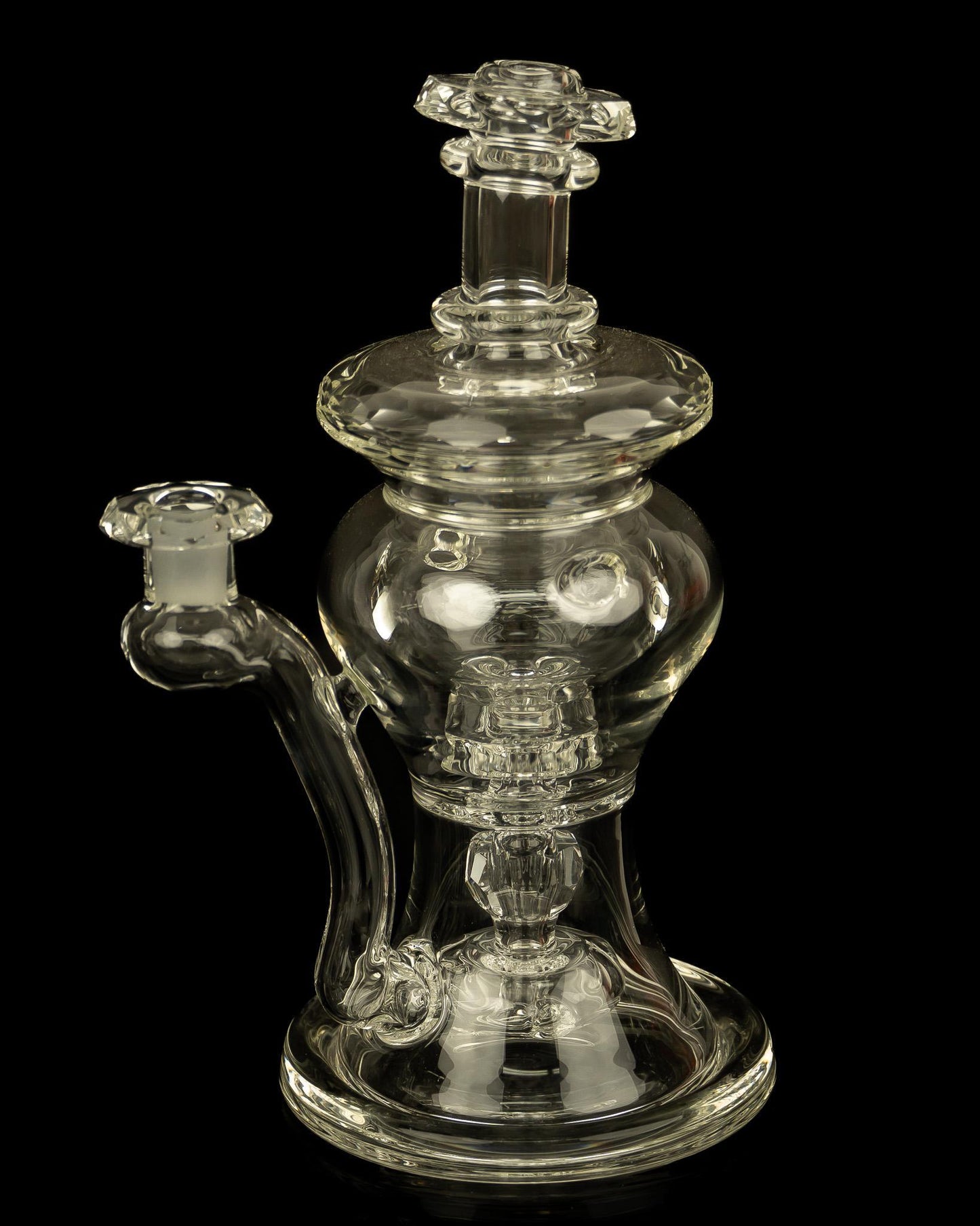 @bc_glass Clear Faceted Bent-Neck Innerloop