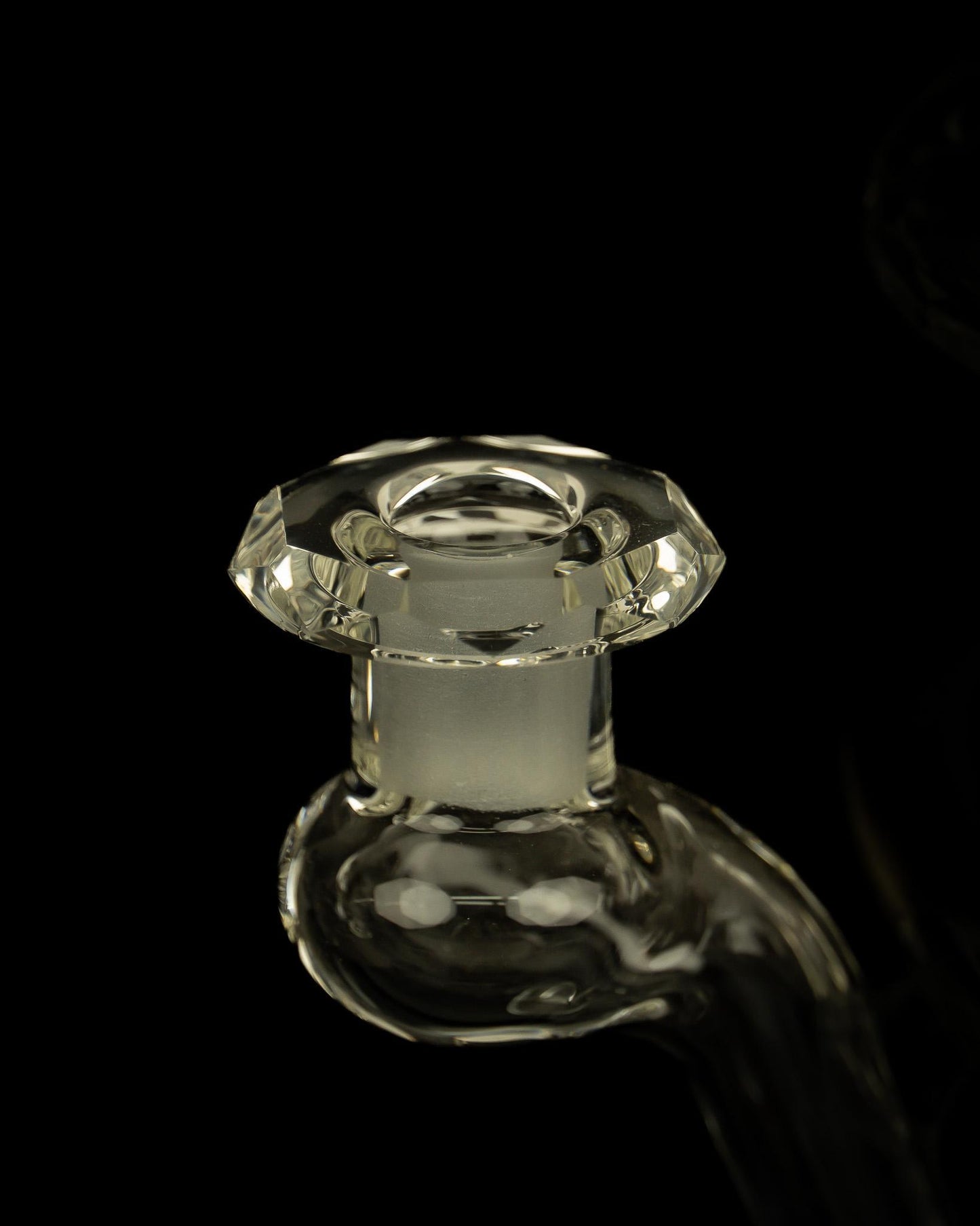 @bc_glass Clear Faceted Bent-Neck Innerloop