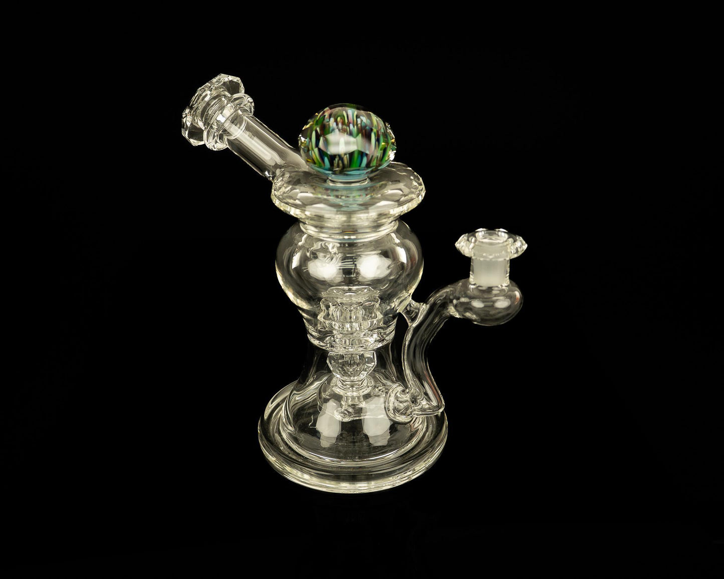 @bc_glass Clear Kickback Faceted Innerloop