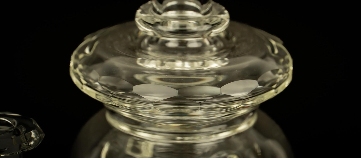 @bc_glass Clear Faceted Bent-Neck Innerloop