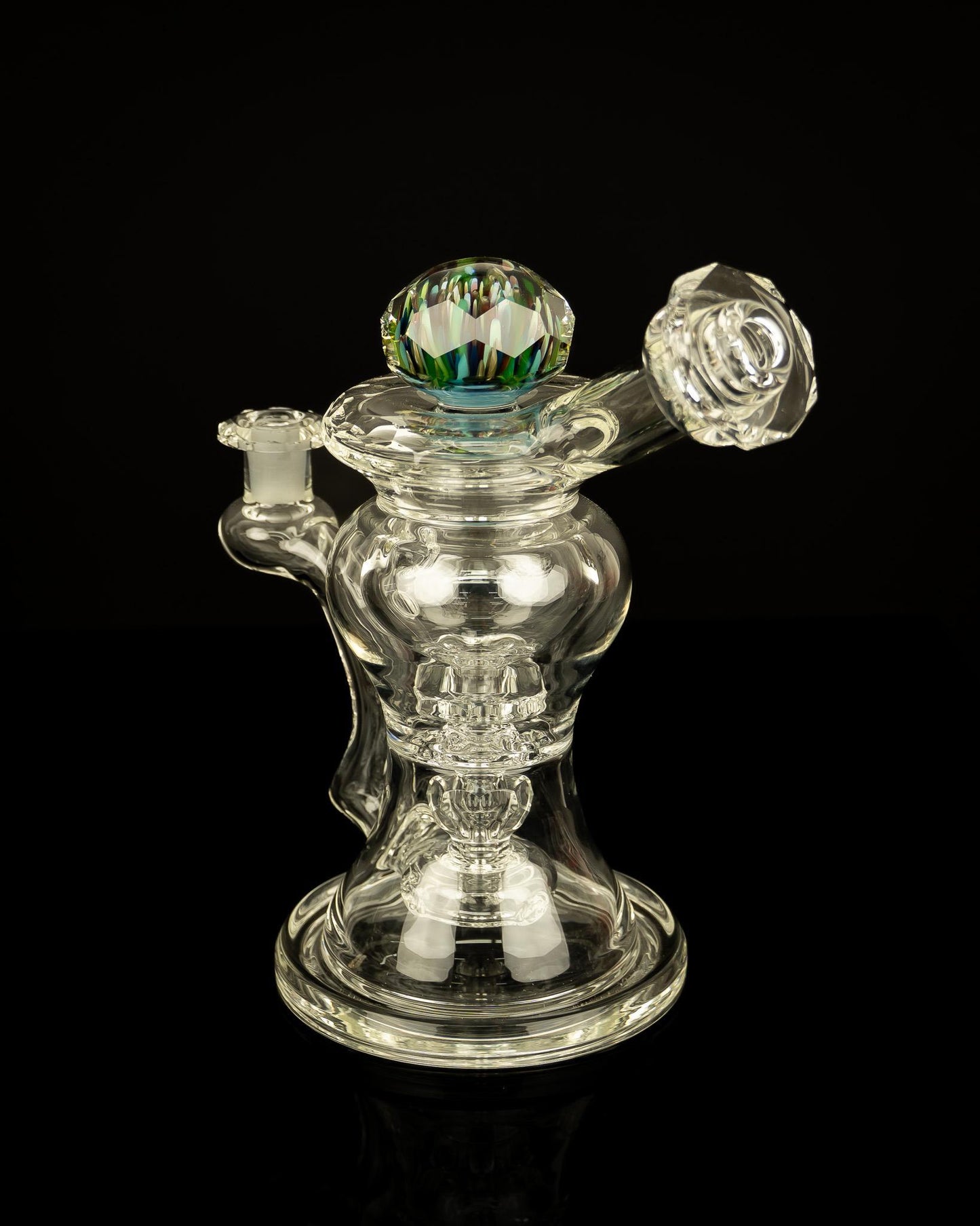 @bc_glass Clear Kickback Faceted Innerloop