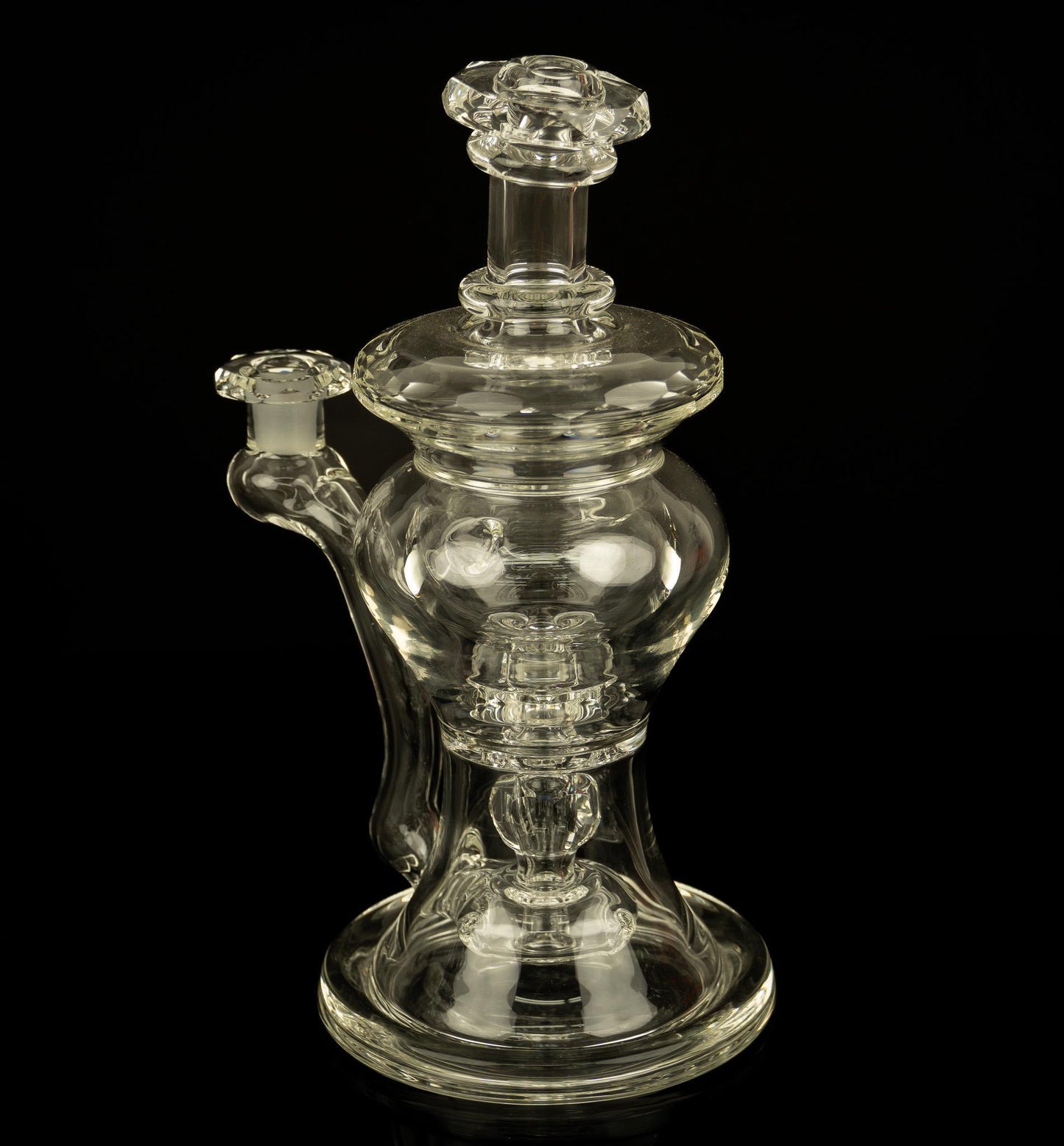 @bc_glass Clear Faceted Bent-Neck Innerloop