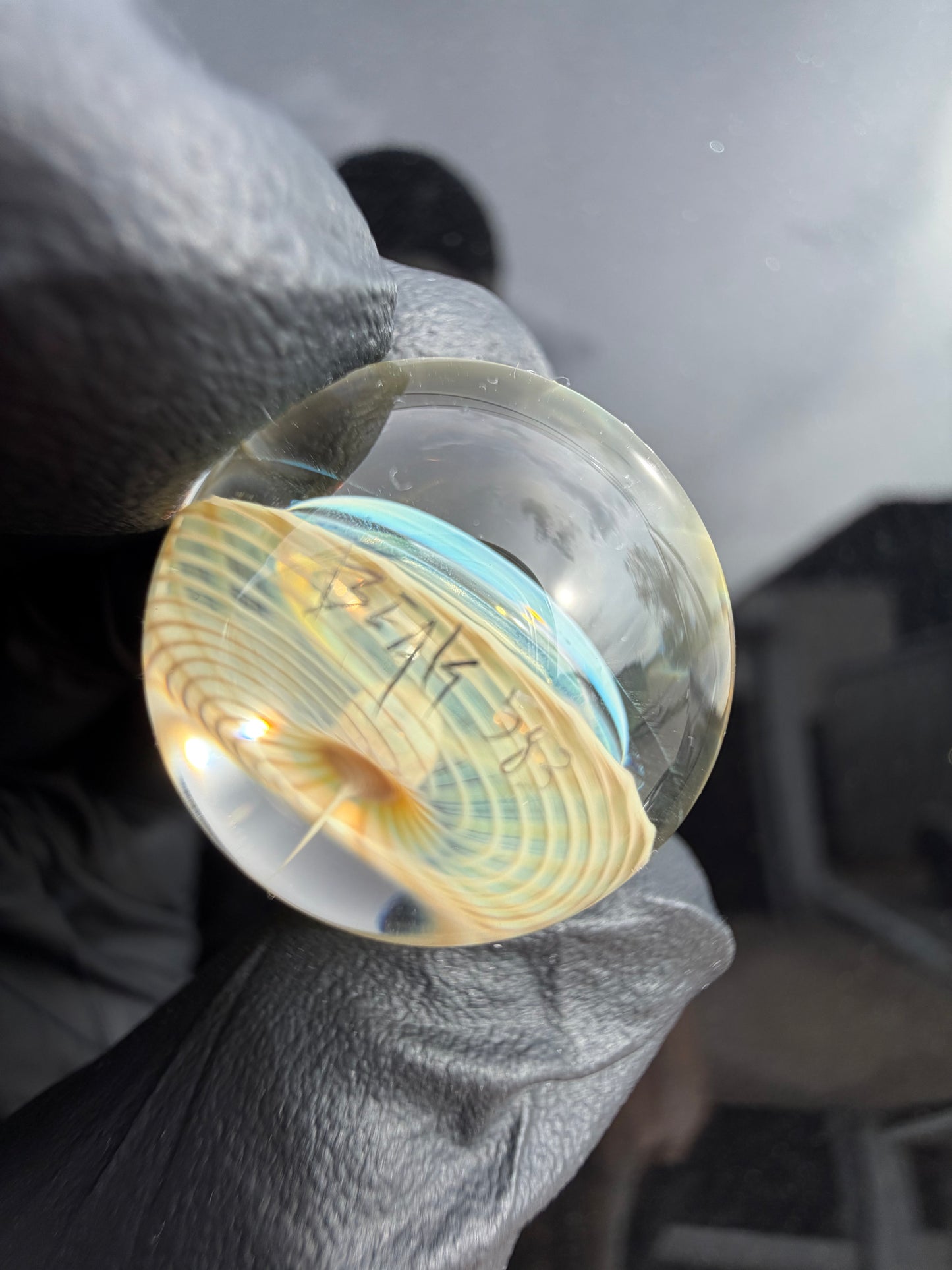 Beak Glass 25mm Air Trap & Fume Marble