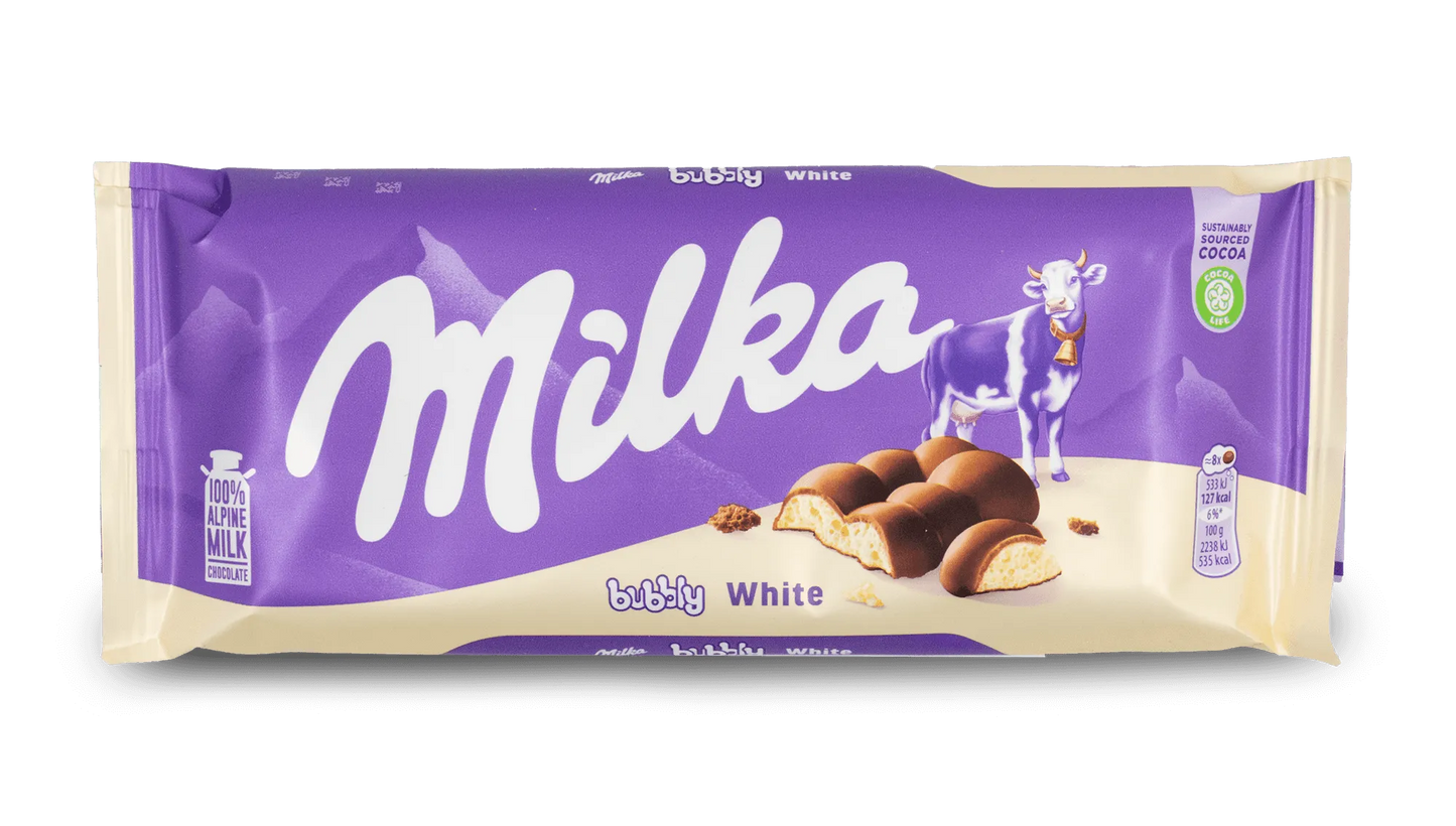 Milka Bubbly White 95g (European)