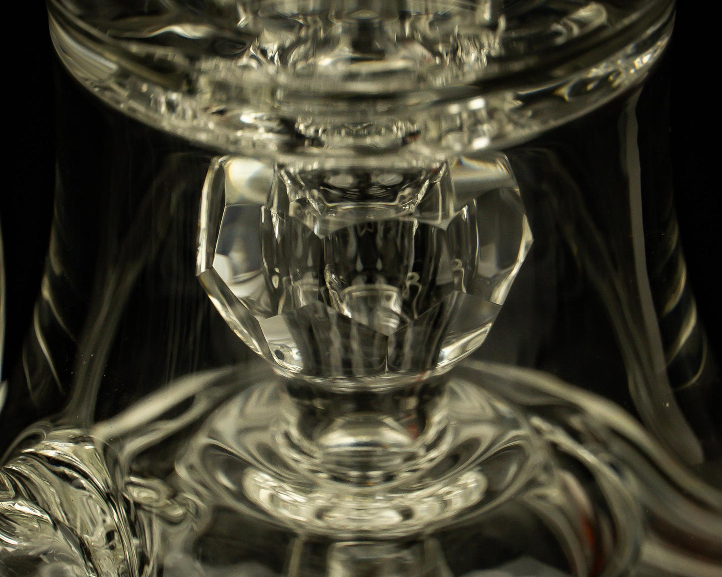 @bc_glass Clear Faceted Bent-Neck Innerloop