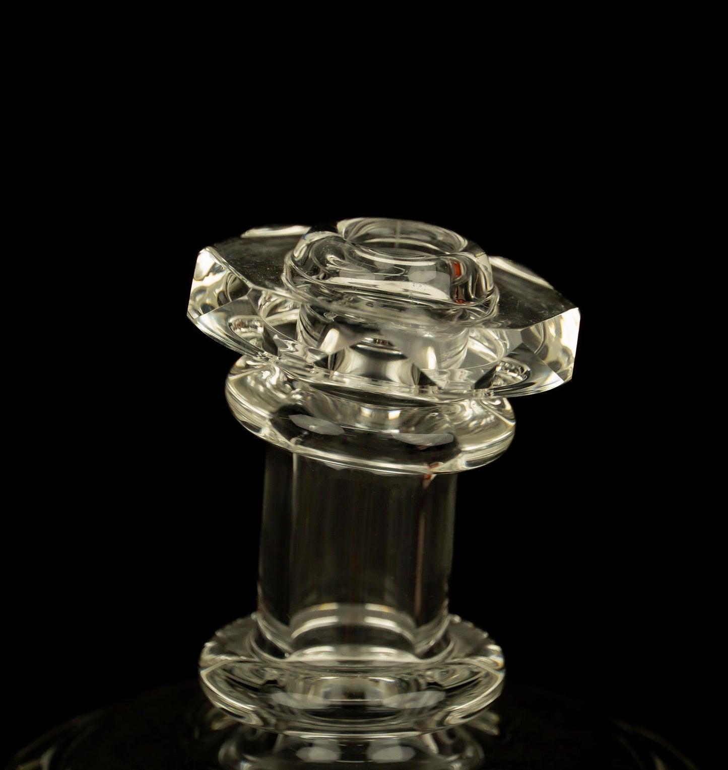 @bc_glass Clear Faceted Bent-Neck Innerloop