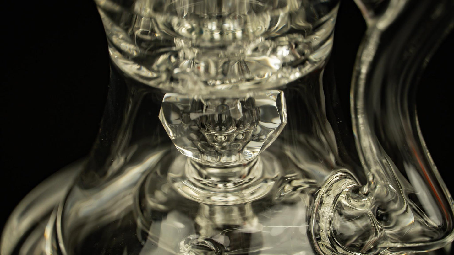 @bc_glass Clear Kickback Faceted Innerloop