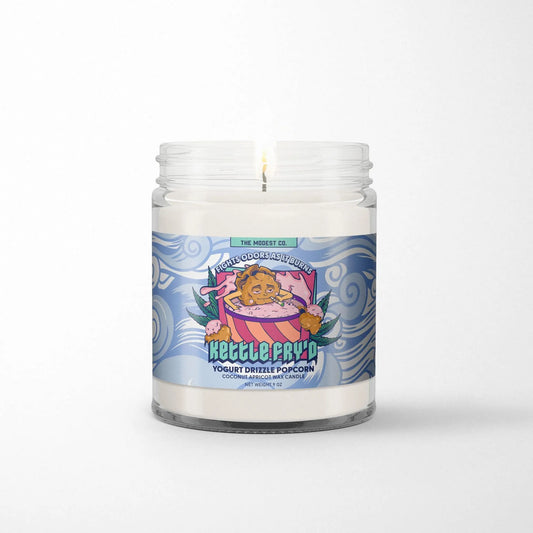 Modest & Co. - Kettle Fryd Odor Killing Candle (Gourmet Popcorn, Yogurt Clusters)