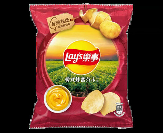 Lays Chips Korean Honey Mustard Flavor 32g (Taiwan)