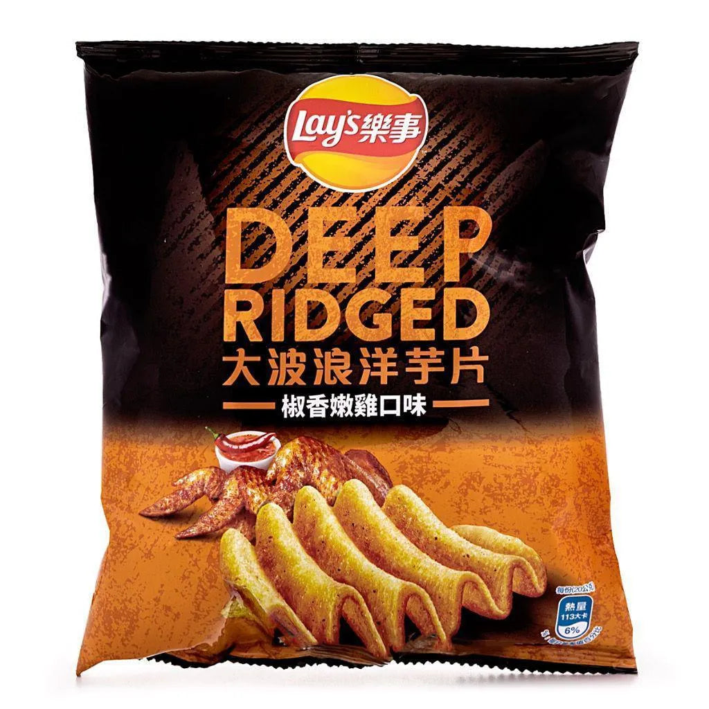 Lays Chips Deep Ridge Pepper Chicken 1.07 oz (Taiwan)