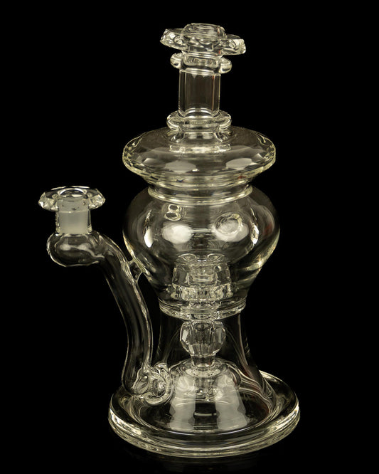@bc_glass Clear Faceted Bent-Neck Innerloop
