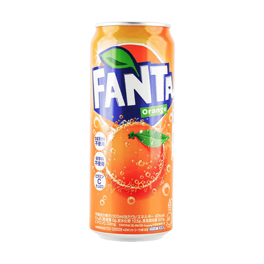 Fanta Orange Soda Can 500ml (Japan)