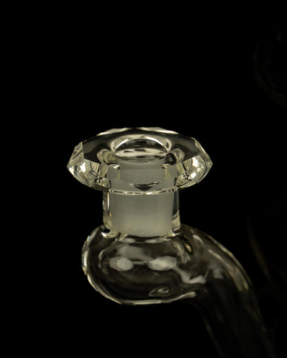 @bc_glass Clear Faceted Bent-Neck Innerloop