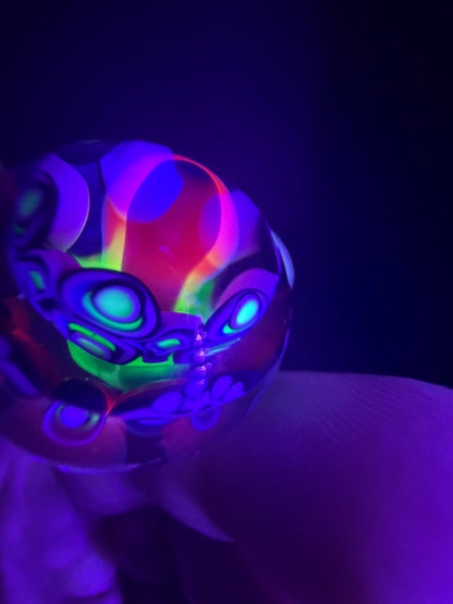 Lil Bear Multi Skull Dotstack Marble