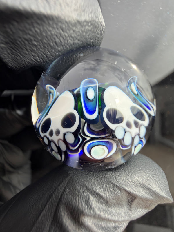 Lil Bear Multi Skull Dotstack Marble