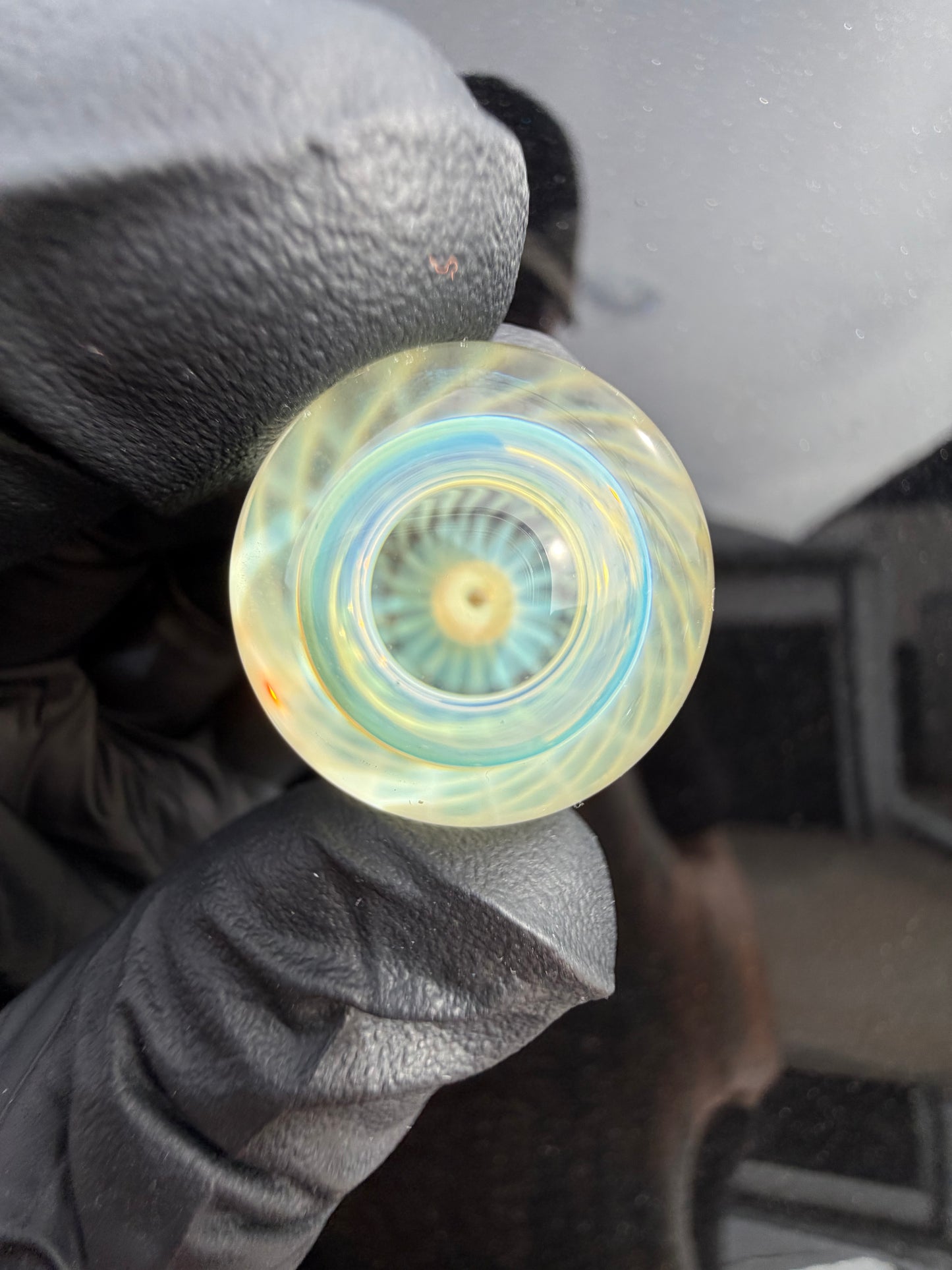 Beak Glass 25mm Air Trap & Fume Marble