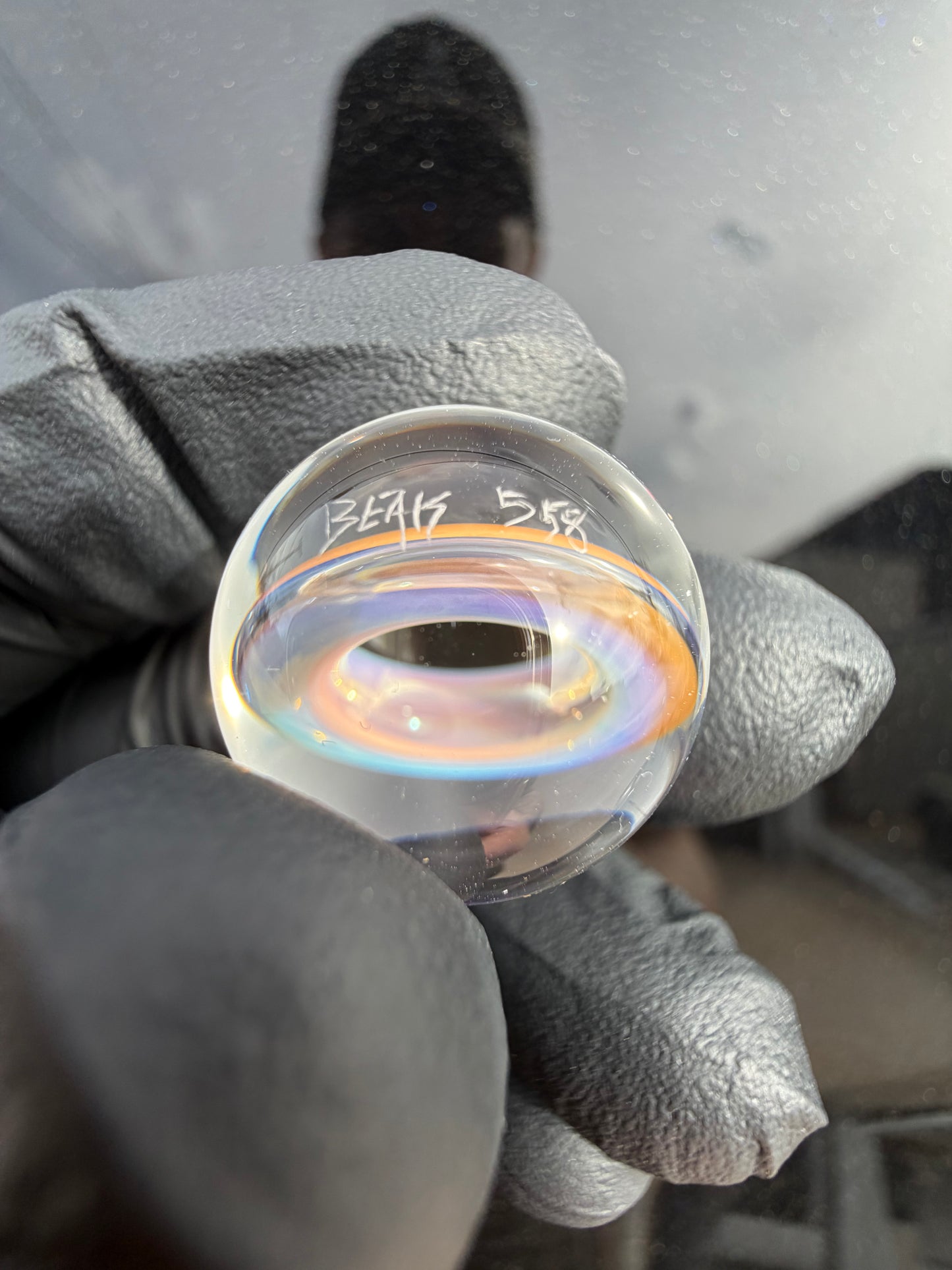 Beak Glass Air Trap Donut Marble