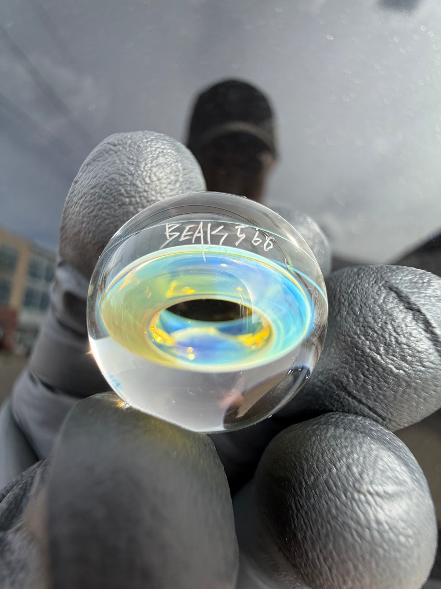 Beak Glass Air Trap Donut Marble