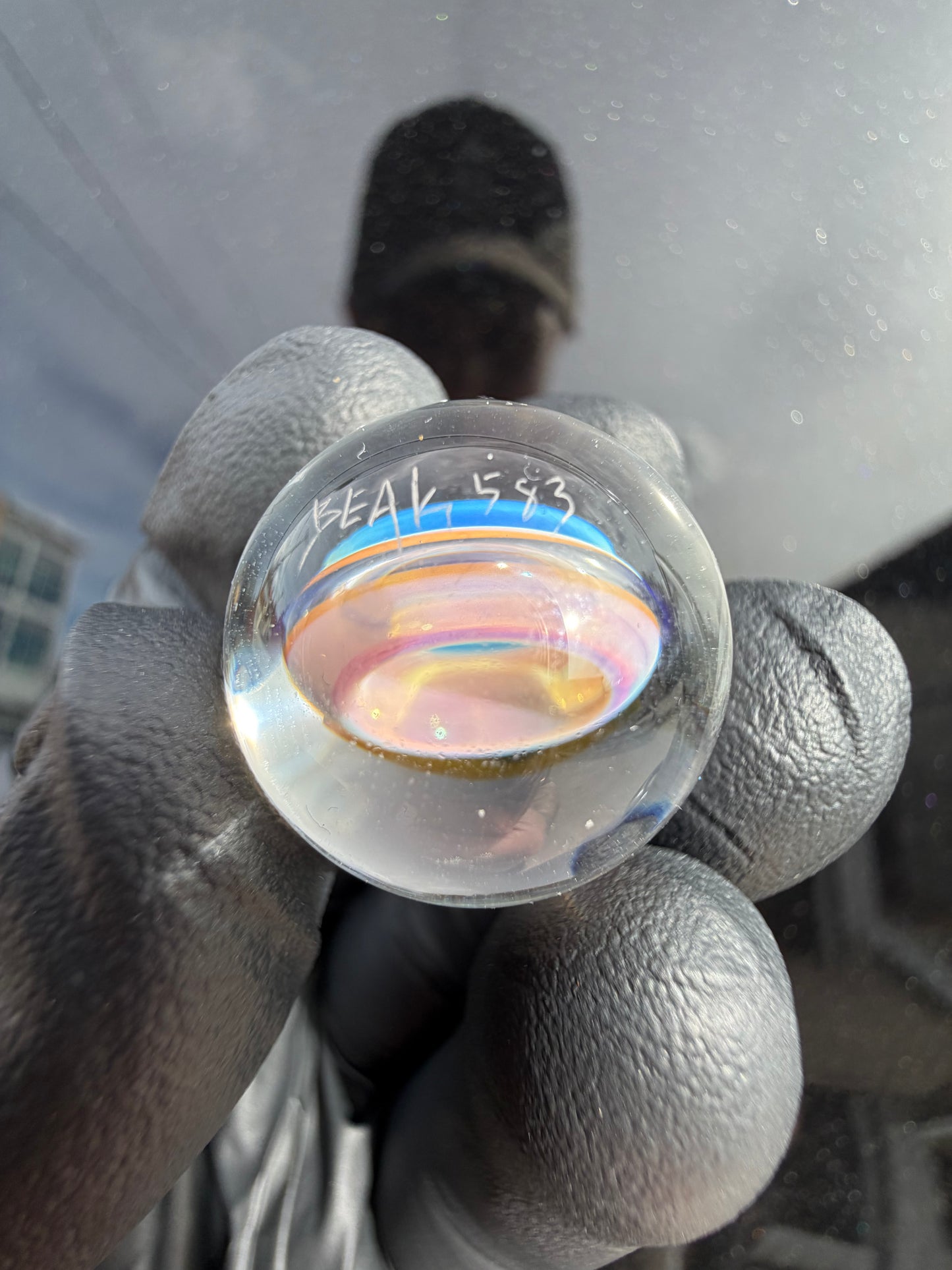 Beak Glass Air Trap Donut Marble