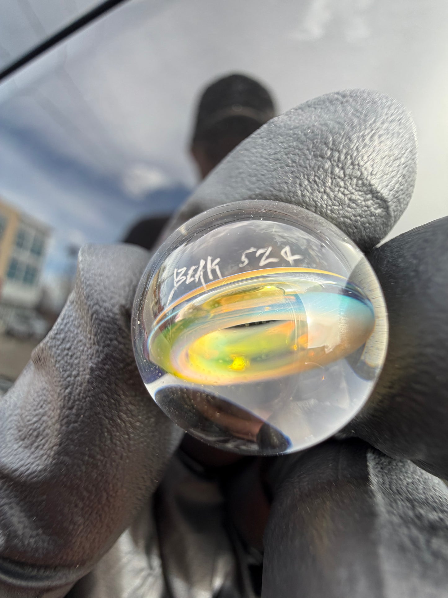 Beak Glass Air Trap Donut Marble