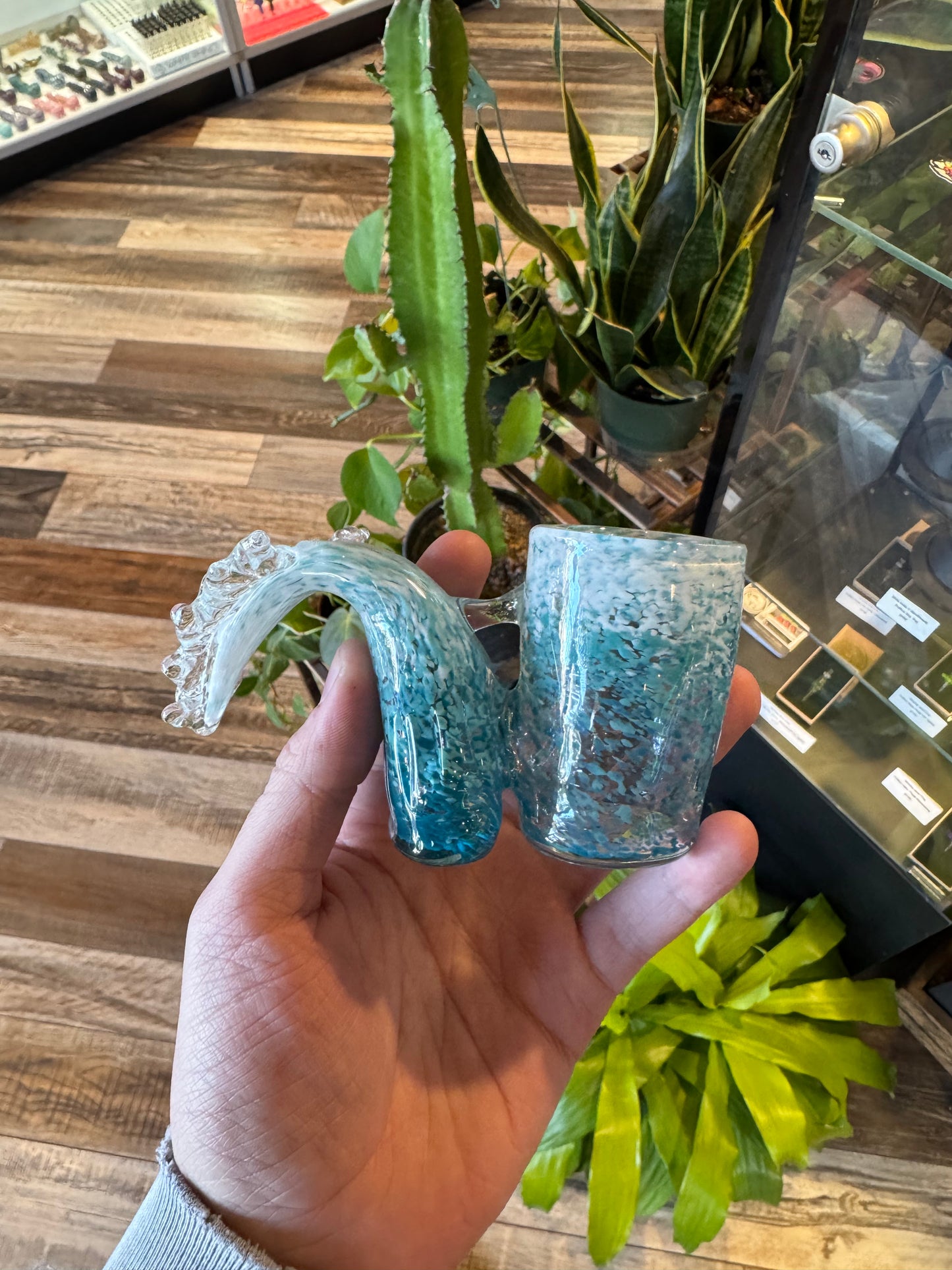 Black Sand Glass Wave Puffco Proxy Attachment