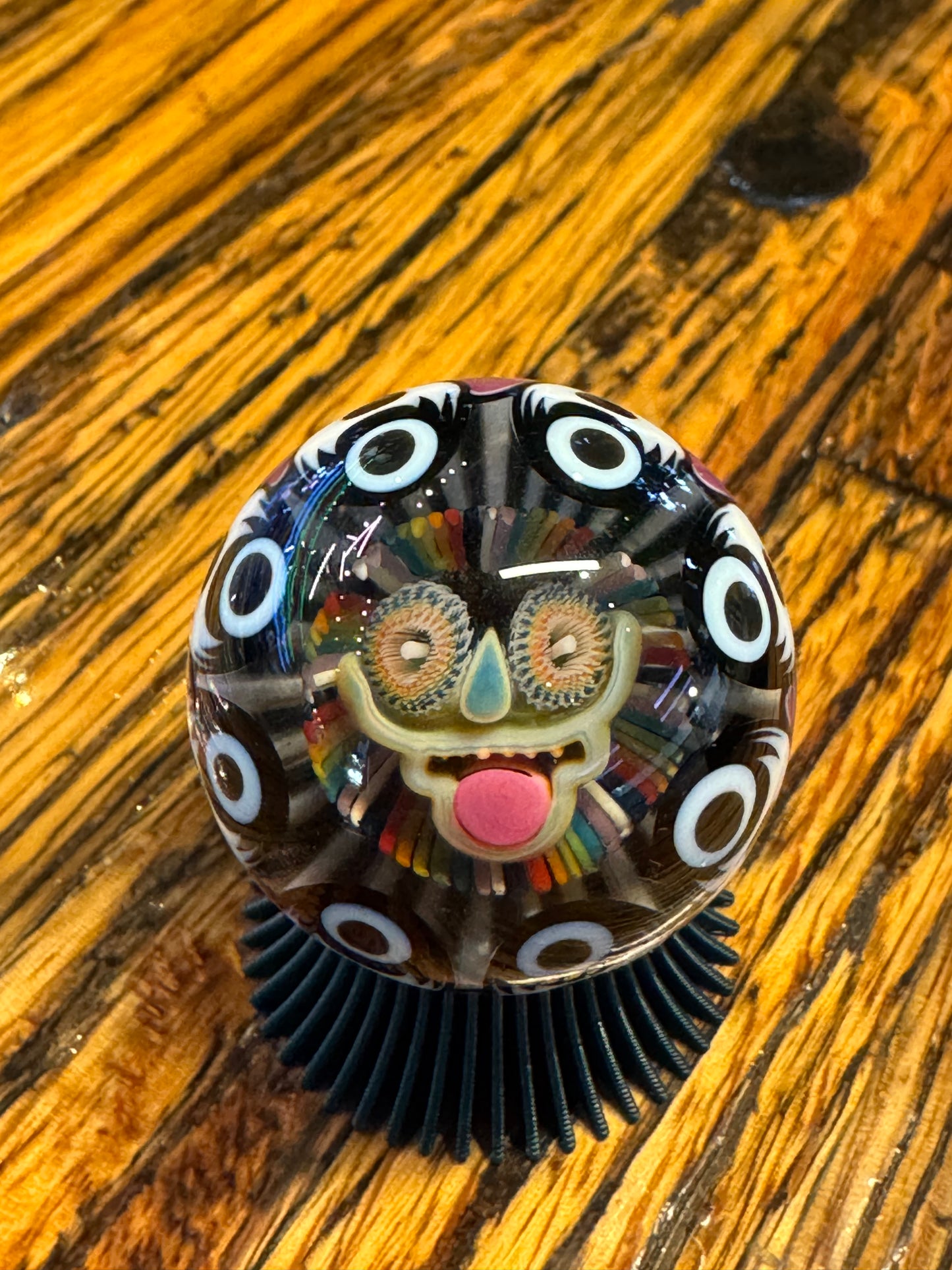 Steve H Rainbow Dotstack Clear Core Implosion Roller