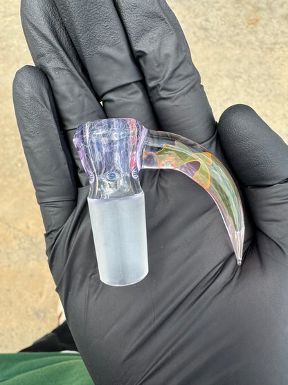Brick Glass 18mm 4 Hole Slides W/ Horn
