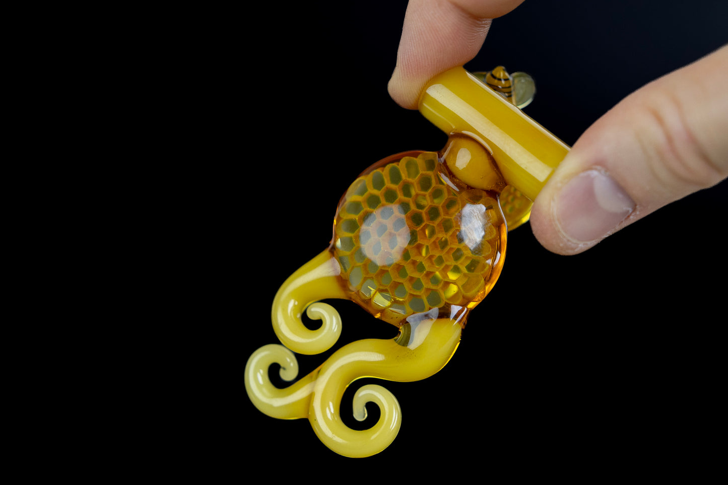 Joe P  Honeycomb Pendant - Yellow & Gold