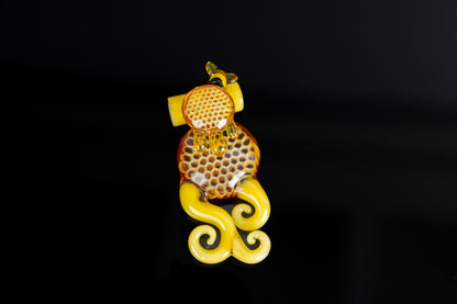 Joe P  Honeycomb Pendant - Yellow & Gold