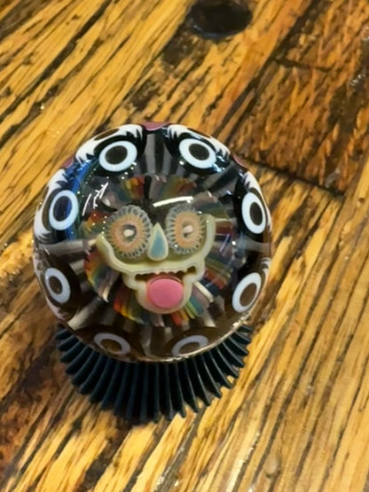 Steve H Rainbow Dotstack Clear Core Implosion Roller