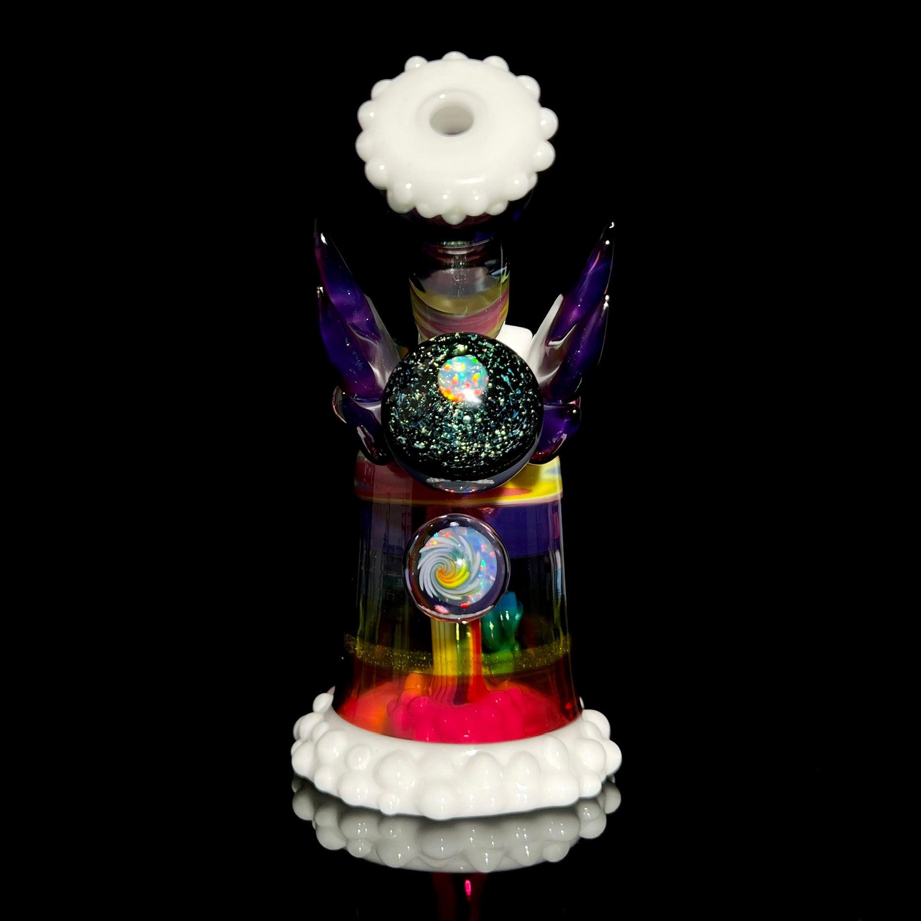 RJ Glass - Rainbow Stacker with Bird - The Gallery at VL