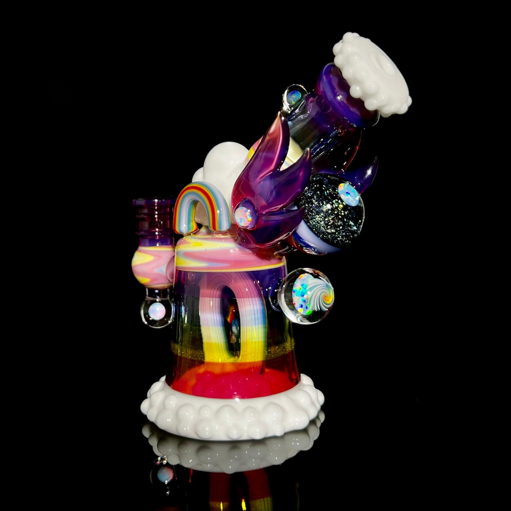 RJ Glass - Rainbow Stacker with Bird - The Gallery at VL