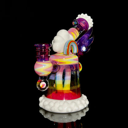 RJ Glass - Rainbow Stacker with Bird - The Gallery at VL